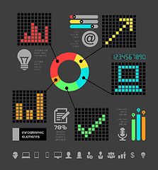 Image showing IT Industry Infographic Elements