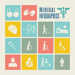 Image showing Disability Infographic Template.