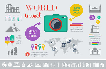Image showing Travel Infographic Template.