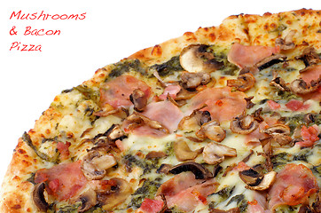 Image showing Mushrooms Pizza