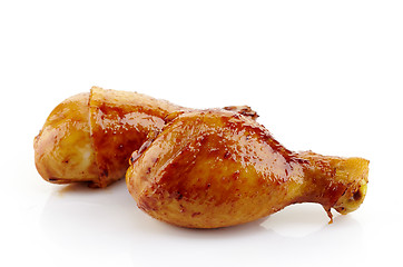 Image showing Roasted chicken legs