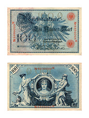Image showing Reichsbanknote, one hundred marks