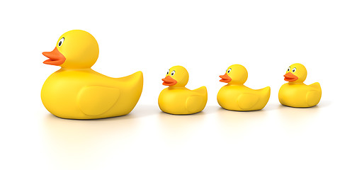 Image showing rubber duck family