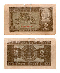 Image showing Emissionyy Bank of the Poland, two zloties, 1941