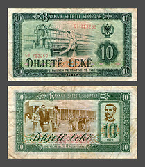 Image showing ten leke, State Bank to Albania, 1976