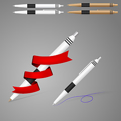 Image showing Illustration of pens