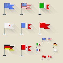 Image showing Illustration of pennants