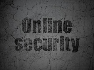 Image showing Security concept: Online Security on grunge wall background