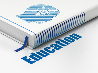 Image showing Education concept: book Head With Light Bulb, Education on white background