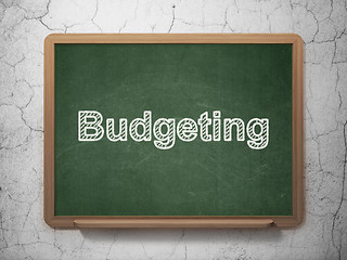 Image showing Finance concept: Budgeting on chalkboard background