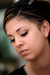 Image showing Sad mexican girl