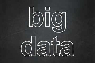 Image showing Information concept: Big Data on chalkboard background