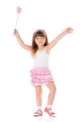 Image showing Girl with magic wand