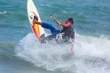 Image showing Kite surfing