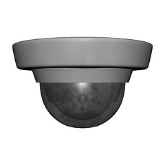 Image showing Security Dome Camera on White