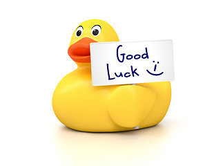 Image showing Rubber Ducky Good Luck