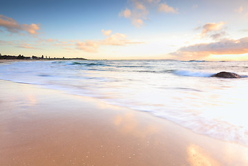 Image showing Beautiful morning at Australian beach