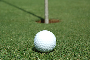 Image showing Ready to putt