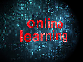 Image showing Education concept: Online Learning on digital background