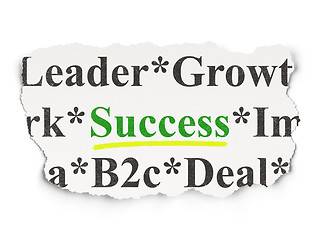 Image showing Business concept: Success on Paper background