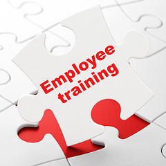 Image showing Education concept: Employee Training on puzzle background