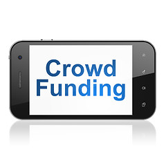 Image showing Finance concept: Crowd Funding on smartphone