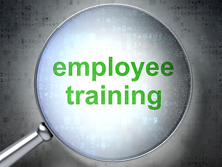 Image showing Education concept: Employee Training with optical glass