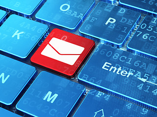 Image showing Finance concept: Email on computer keyboard background