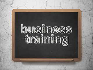 Image showing Education concept: Business Training on chalkboard background