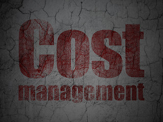 Image showing Business concept: Cost Management on grunge wall background