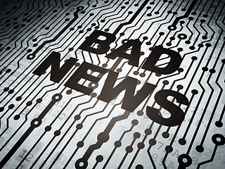 Image showing Circuit board with Bad News