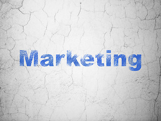 Image showing Marketing on wall background