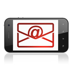 Image showing Finance concept: Email on smartphone