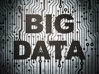 Image showing Information concept: circuit board with Big Data