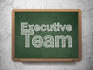 Image showing Business concept: Executive Team on chalkboard background