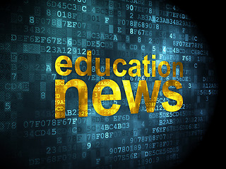 Image showing News concept: Education News on digital background