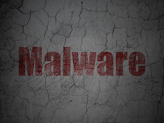 Image showing Safety concept: Malware on grunge wall background