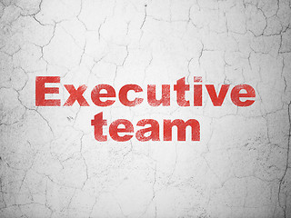 Image showing Business concept: Executive Team on wall background