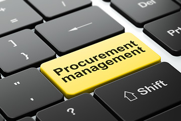 Image showing Business concept: Procurement Management on keyboard