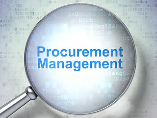 Image showing Finance concept: Procurement Management with optical glass