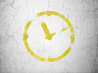 Image showing Time concept: Clock on wall background