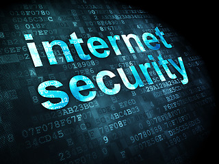 Image showing Protection concept: Internet Security on digital background