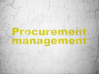 Image showing Finance concept: Procurement Management on wall background