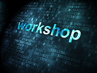 Image showing Education concept: Workshop on digital background