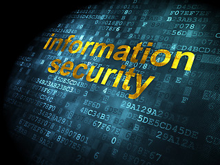 Image showing Safety concept: Information Security on digital background