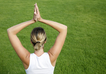 Image showing Outdoor Yoga