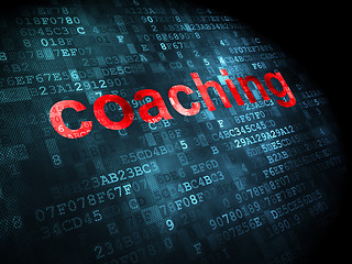 Image showing Education concept: Coaching on digital background