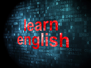 Image showing Education concept: Learn English on digital background