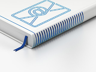 Image showing Finance concept: closed book, Email on white background