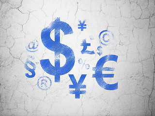 Image showing News concept: Finance Symbol on wall background